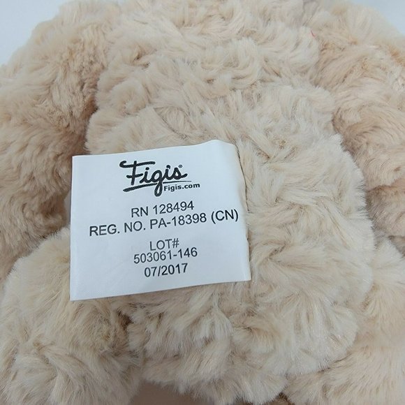 Figis Teddy Bear Plush Stuffed Animal 14" Beige Curly 2017 Soft! - Picture 3 of 3